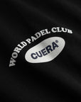 Cuera Offcourt Legacy Short Sleeve in Black, logo print detail