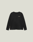 Cuera Offcourt Logo Long Sleeve in Antrasit, flat lay front view