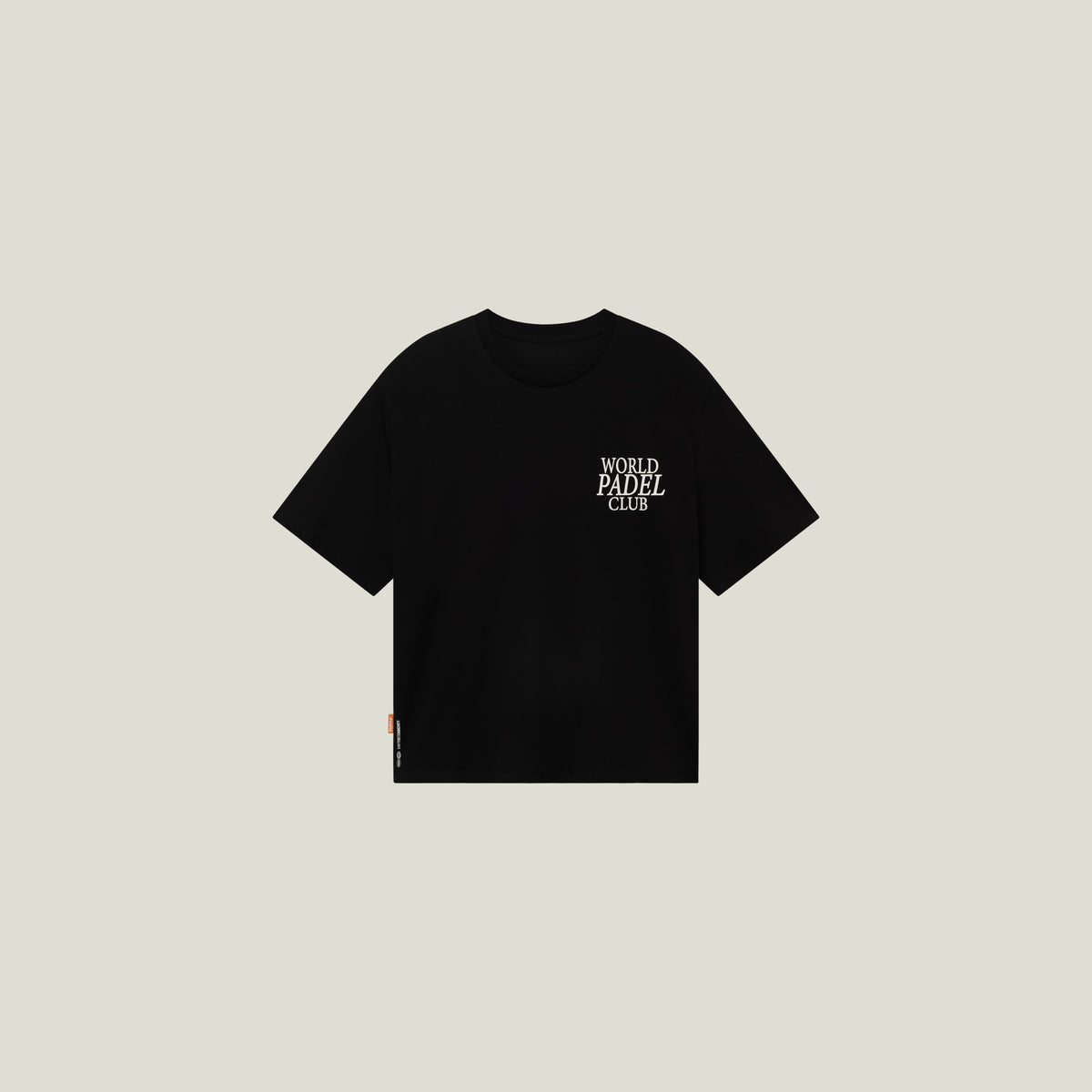 Cuera Offcourt WPC T-Shirt in Black, flat lay front view