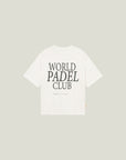 Cuera Offcourt WPC T-Shirt in Off White w. Army, flat lay back view