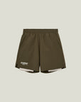 Cuera Oncourt 2in1 Shorts in Army, flat lay front view