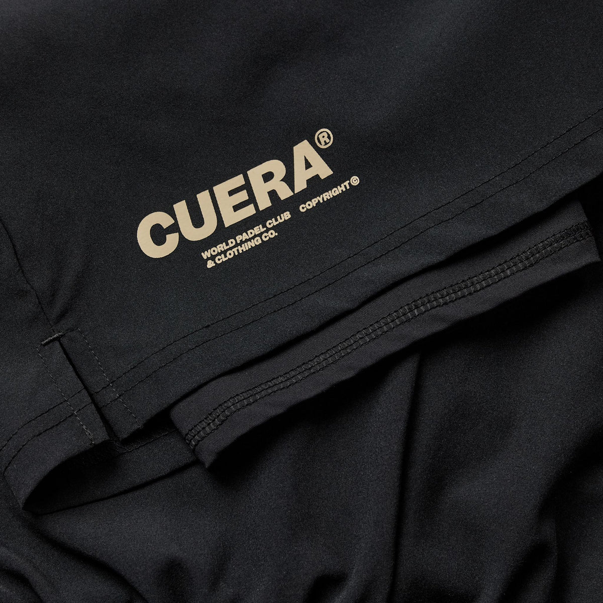Cuera Oncourt 2in1 Shorts in Black, logo print detail