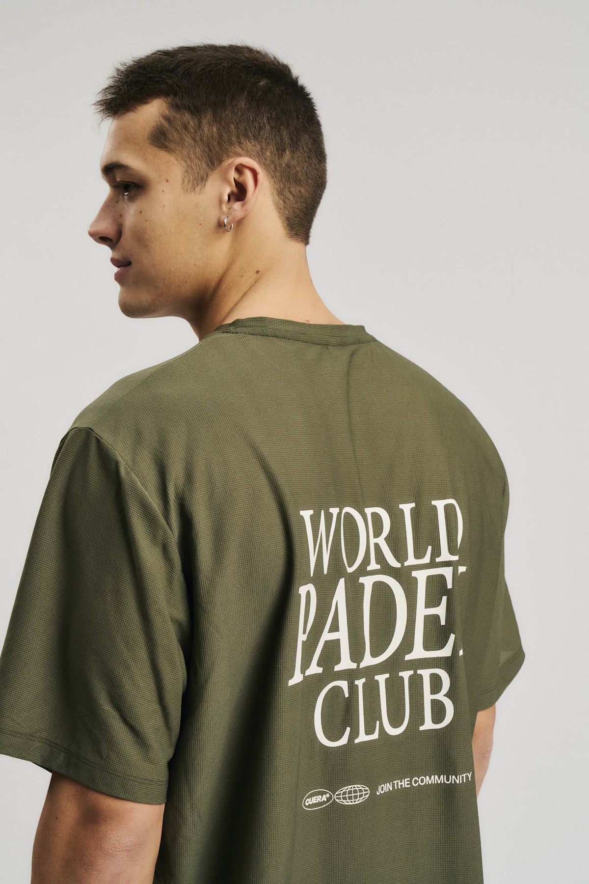Cuera Oncourt Breathe WPC T-Shirt in Army, logo print detail