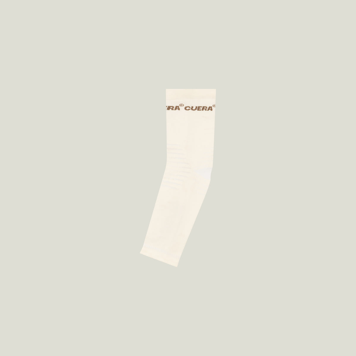 Cuera Oncourt Compression Sleeve in Off White, flat lay back view
