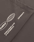 Cuera Oncourt Cropped Tank Top in Dark Brown, logo print detail