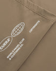 Cuera Oncourt Cropped Tank Top in Walnut, logo print detail
