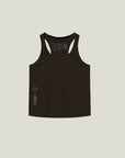 Cuera Oncourt Cuera Airy Tank Top in Black, flat lay front view