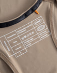 Cuera Oncourt Cuera Airy Tank Top in Walnut, neck label and care tag detail