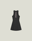 Cuera Oncourt Cuera Dress in Black, flat lay back view