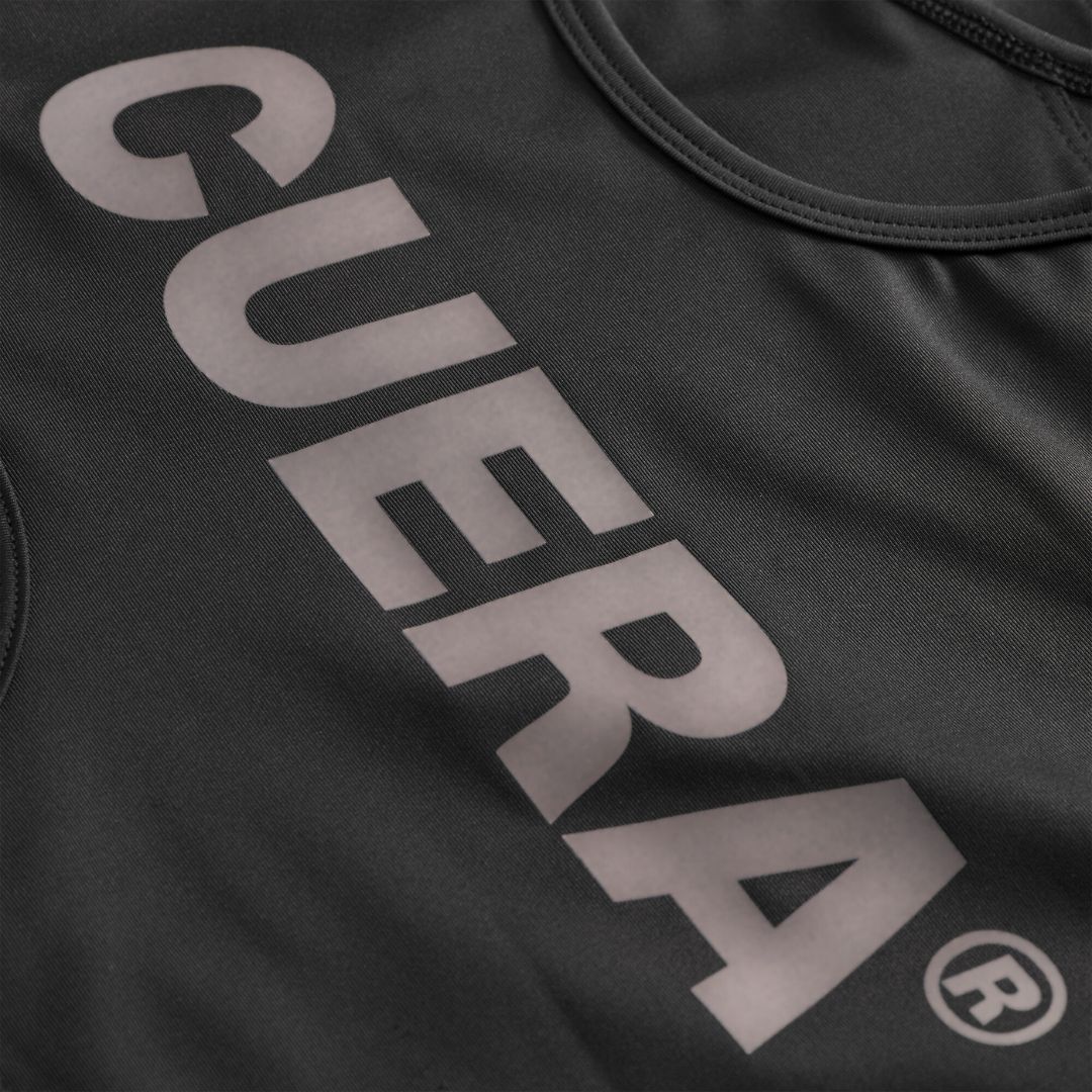 Cuera Oncourt Cuera Dress in Black, logo print detail