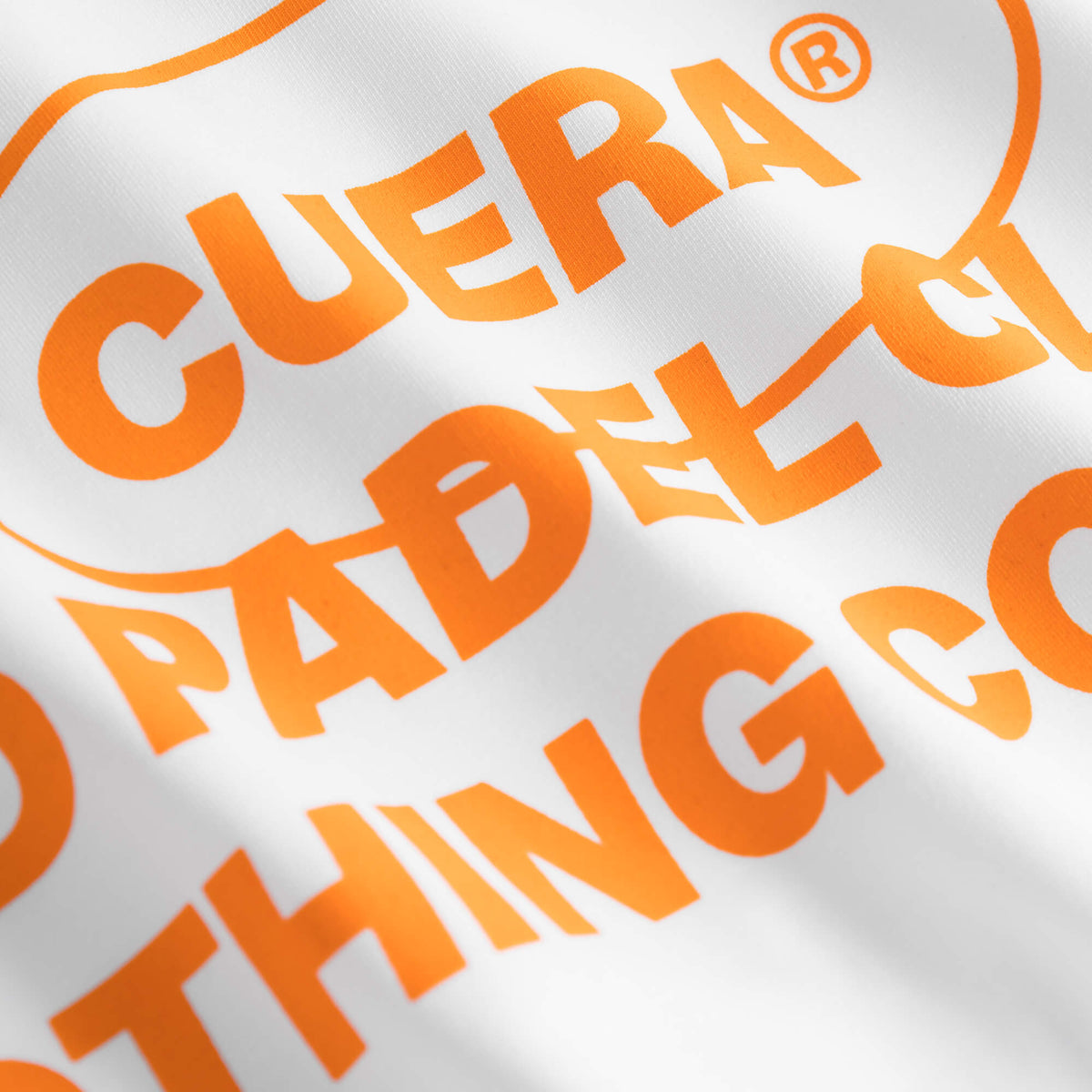 Cuera Oncourt Made Polo ss in White, fabric detail