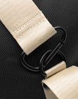Cuera Oncourt Medium Padel Bag in Black, hardware and clip detail