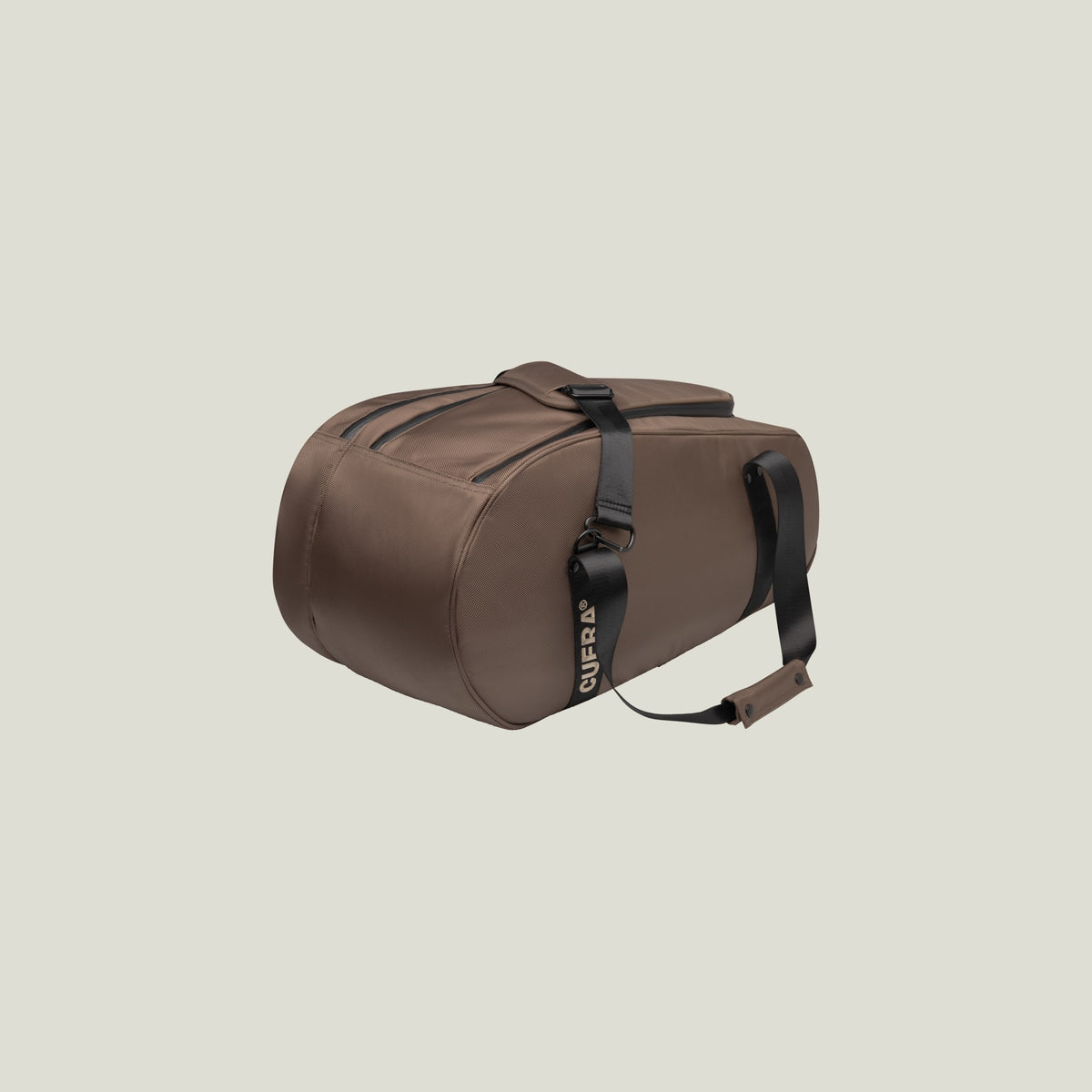 Cuera Oncourt Medium Padel Bag in Walnut, flat lay front view