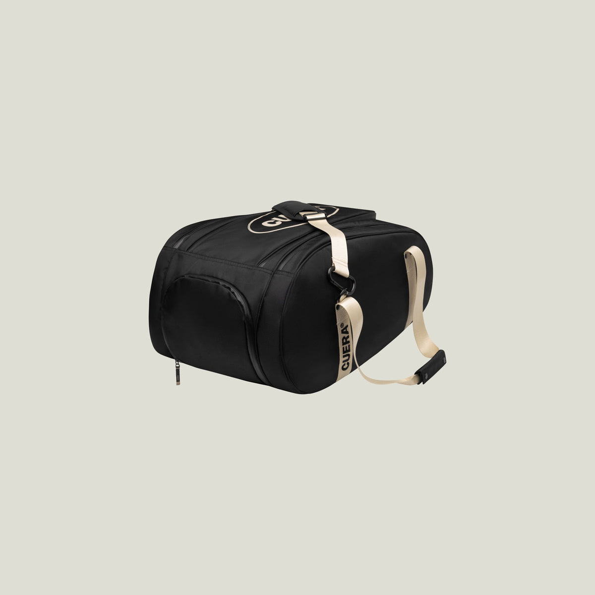 Cuera Oncourt Premium Padel Bag in Black, flat lay front view