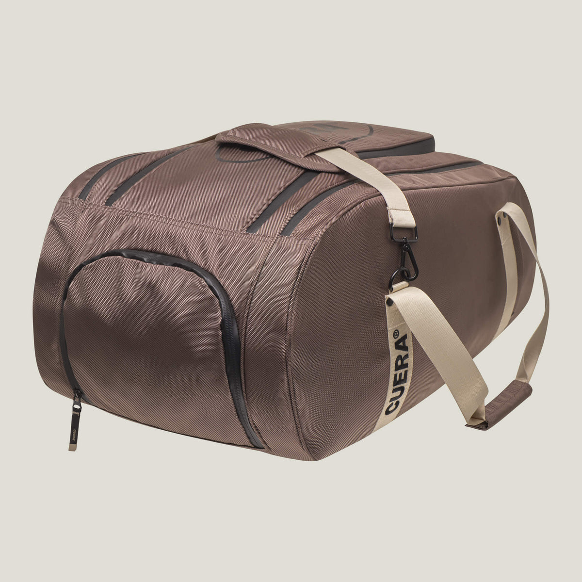 Cuera Oncourt Premium Padel Bag in Walnut, flat lay front view