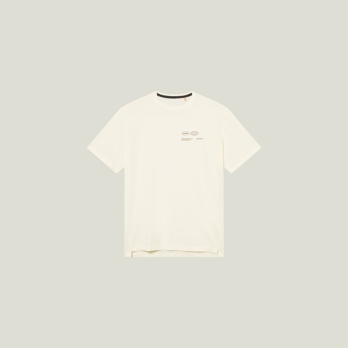 Cuera Oncourt Shorts & T-shirt in Court Green & Off White, flat lay front view
