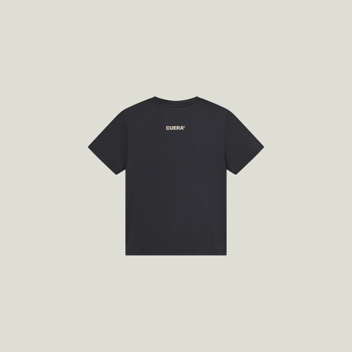 Cuera Oncourt Slit Top SS in Black, flat lay front view
