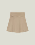 Cuera Oncourt Soft Skirt 2-in-1 in Sand, flat lay back view
