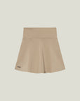 Cuera Oncourt Soft Skirt 2-in-1 in Sand, flat lay front view