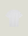 Cuera Oncourt Team T-Shirt in White With Green, flat lay back view