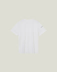 Cuera Oncourt Team T-Shirt in White With Walnut, flat lay back view