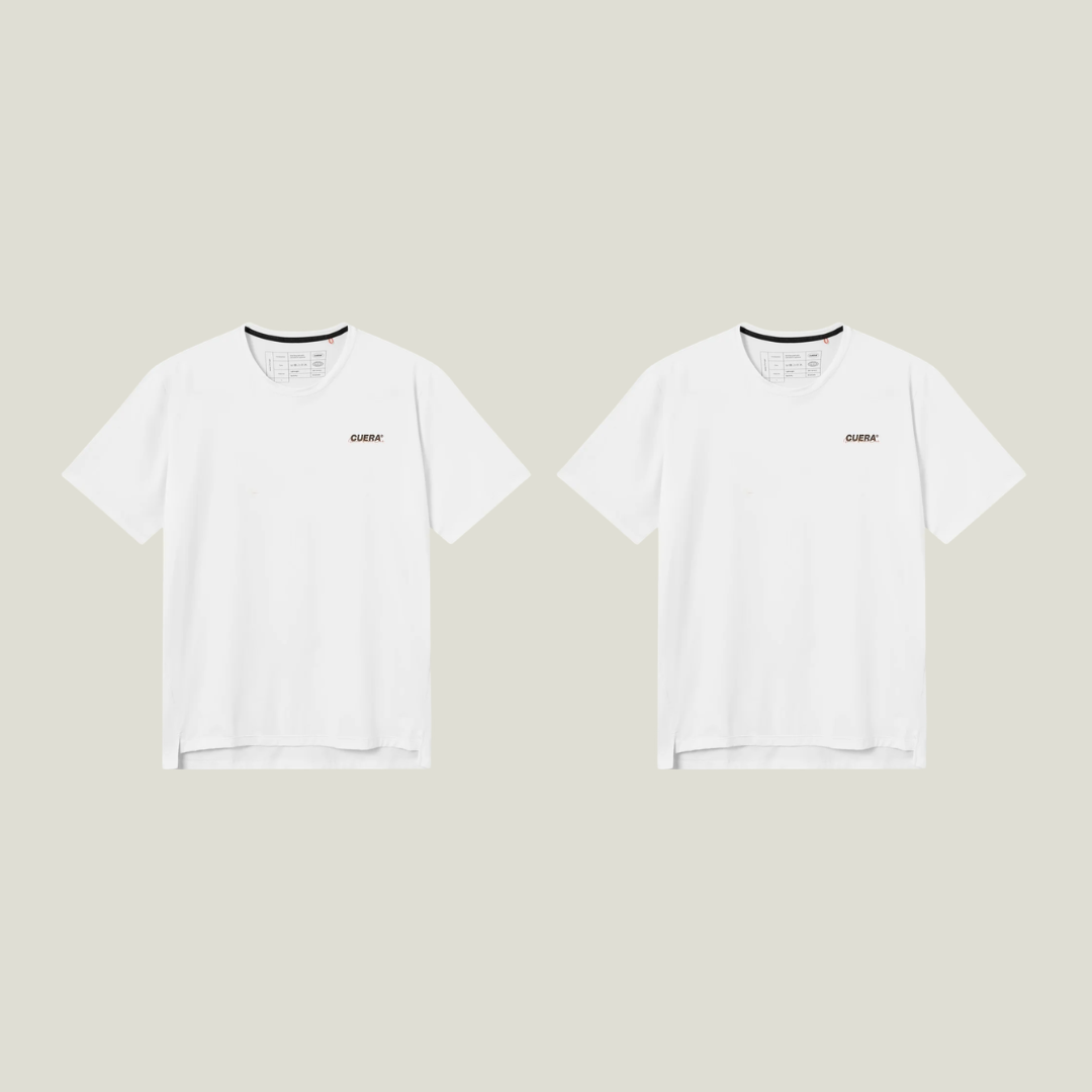 Cuera Oncourt White 2-pack, flat lay front view