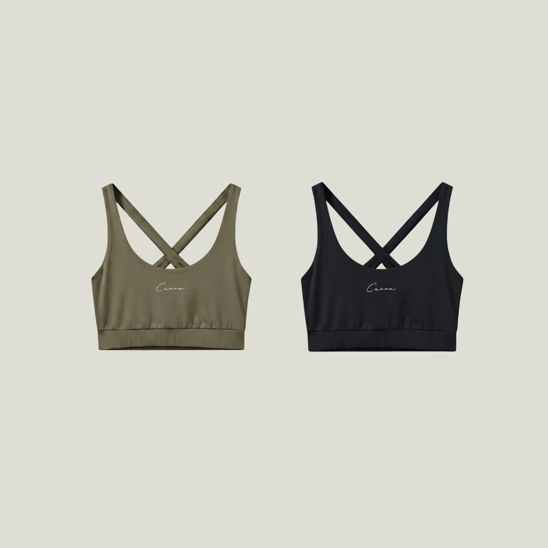 Cuera Soft Bra Bundle, flat lay front view