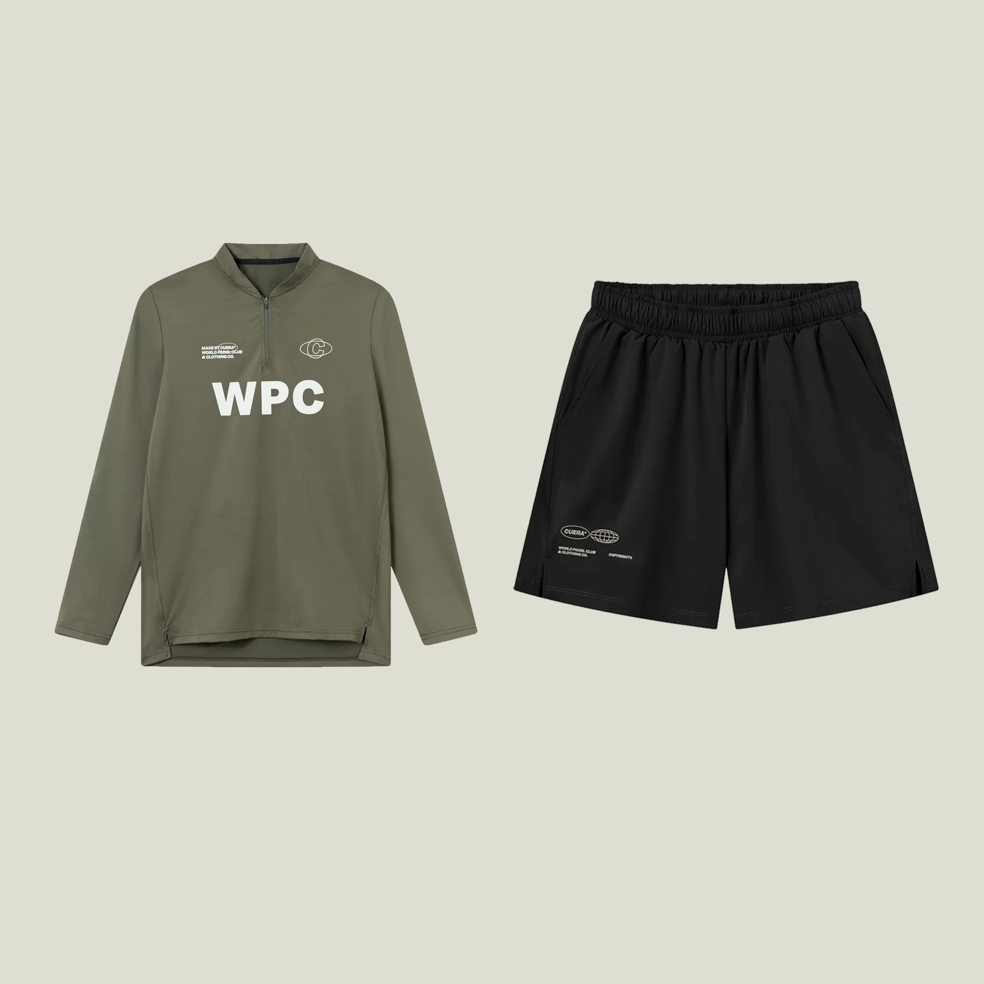 Oncourt Shorts &amp; LS - Black &amp; Army Combo