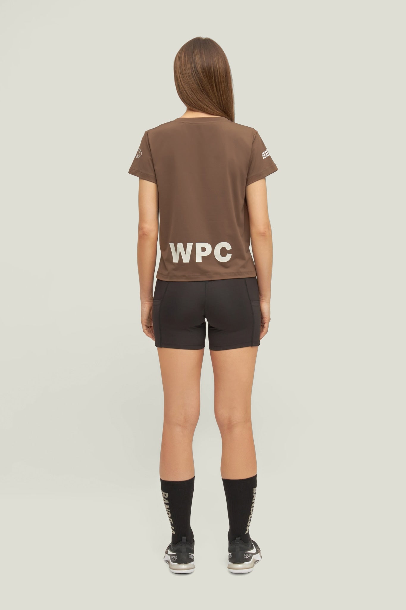 Oncourt Crop WPC  T-Shirt - Espresso