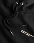 Relaxed Heavy Offcourt Hoodie - Black