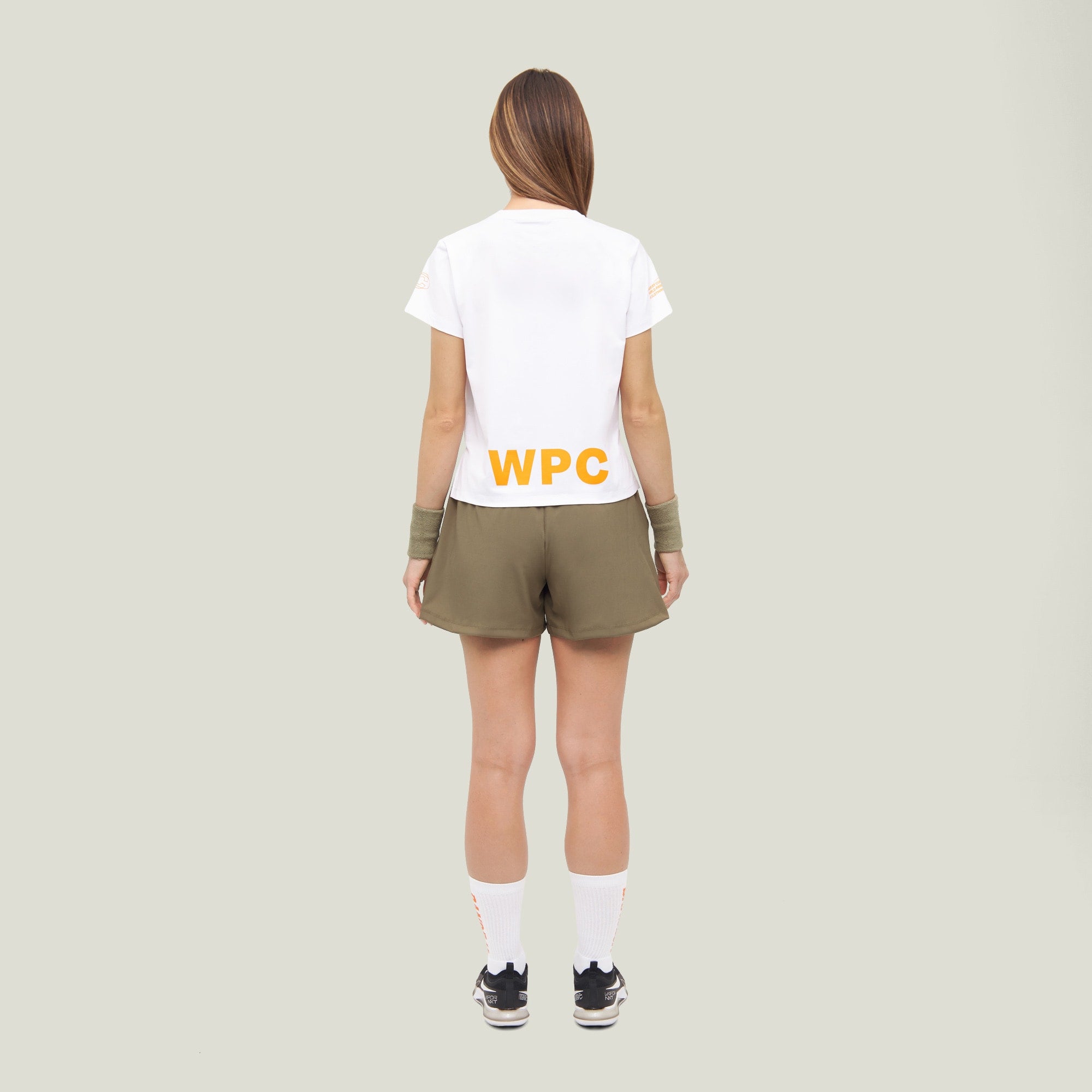 Womens Active Globe Shorts - Walnut